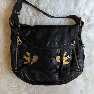 MARC JACOBS Petal to the Metal Natasha Black Crossbody